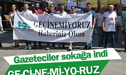 Gazeteciler İzmir’de sokağa indi: Geçinemiyoruz!